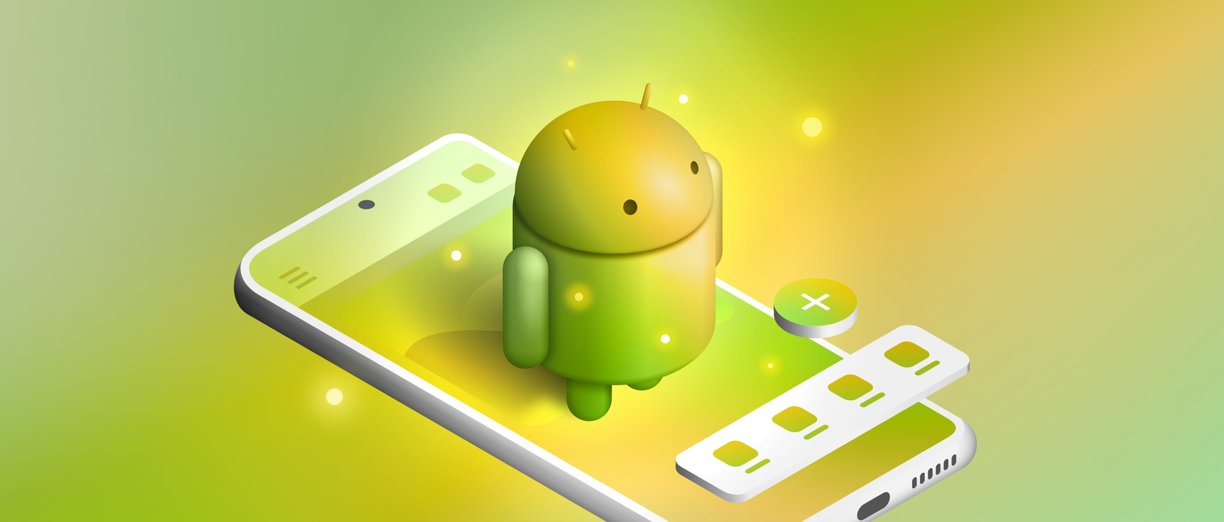 Illustration of android app design made in Sketch